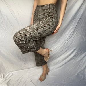 plaid culottes